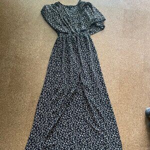Black Floral Maxi Dress